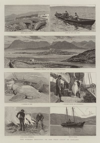 The Fishing Industry on the West Coast of Ireland by Joseph Nash